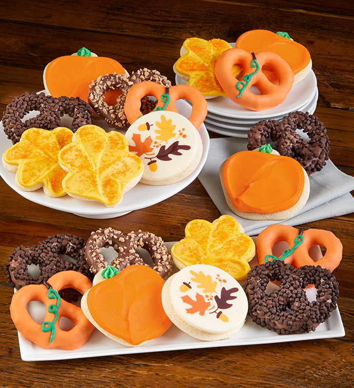 Fall Cookie and Pretzel Gift